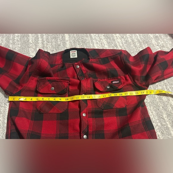 Dickies Buffalo Plaid Jacket Mens Sz L Heavy Outdoor Chore Workwear Snap Front - Picture 5 of 7